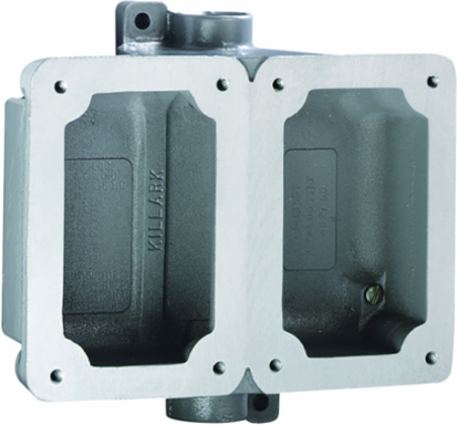 Aluminum Double-Gang Feed-Thru Splice Box 3/4 Inch, 8 in x 6 in x 7 in, NEMA 3