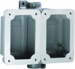 Aluminum Double-Gang Feed-Thru Splice Box 3/4 Inch, 8 in x 6 in x 7 in, NEMA 3