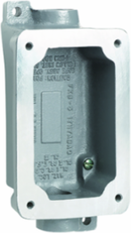 Aluminum Factory Sealed Feed-Thru Splice Box 3/4 Inch Hub, 9.375 x 4.125 x 4.125 Inch