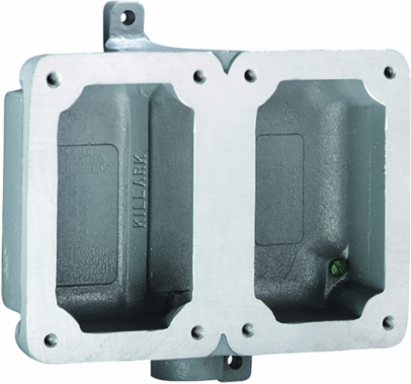 Aluminum Double-Gang Dead-End Splice Box 11.13 x 4.63 x 3.5 Inch, UL Listed