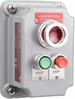 SEAL-X Momentary Control Station with 2 Mini Push Buttons & Pilot Light, 6.63 Inch