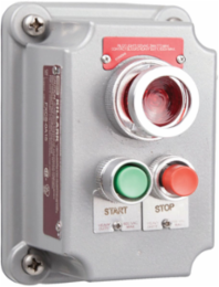 Factory Sealed Double Push Button with LED Pilot Light, NEMA 3, 10 A