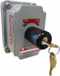Aluminum Keyed Selector Switch Cover, 2-Position, 10A, NEMA 3, Factory Sealed