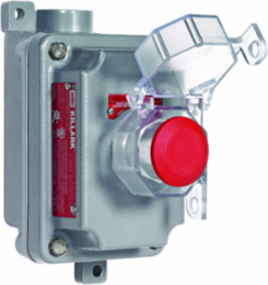 Aluminum Dead-End Push/Pull Mushroom Switch, 1/2 Inch Hub, NEMA 3