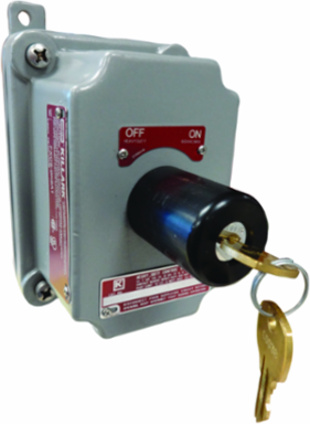 Aluminum Keyed Selector Switch Cover - 3/4 Inch Hub Size, 2NO/2NC Contacts