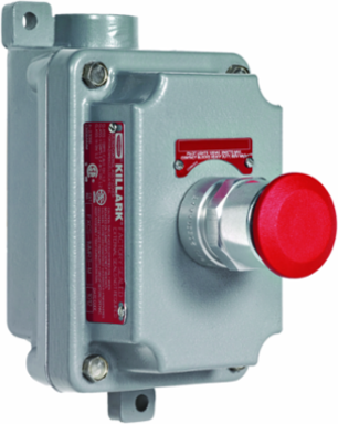 Seal-XM Aluminum Push/Pull Mushroom Switch Red Button 3/4 Inch Hub 1NO/1NC
