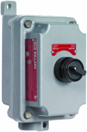 Aluminum Factory Sealed 2-Position Selector Switch Control Station, Hub Size 3/4 Inch, 10 A Rating