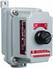 Aluminum 2-Position Selector Switch Control Station, Hub Size 3/4 Inch, 10 A