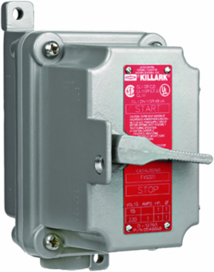 Aluminum 2-Pole Dead-End Tumbler Switch - 1/2 Inch Hub, 20A, NEMA 3