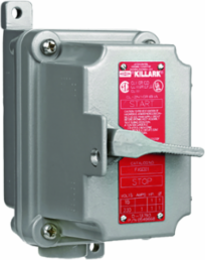 Aluminum 3-Pole Factory Sealed Tumbler Switch - Hub Size 3/4 Inch, 15A