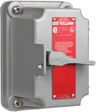 Aluminum 2-Pole Tumbler Switch Cover - 20A, NEMA 3, 6.5 x 6.125 x 4.75 Inch