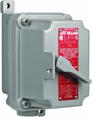 Aluminum Manual Motor Starting Switch - 1 Pole, 230V, 6.875 Inch Height
