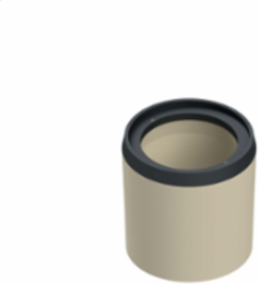 12 Inch Polymer Concrete Valve Box with Cast Iron Ring, 39 lb Weight