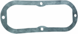 1/2 Inch Neoprene Gasket for Duraloy 7 Series Fittings, 4 x 2 x 1 Inch, Black
