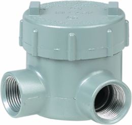 ¾ Inch Aluminum L-Type Outlet Body with Weather-Resistant Finish and Ground Continuity