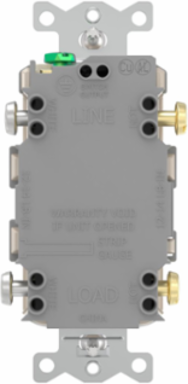 Heavy Duty, AUTOGUARD® Commercial Grade GFCI Receptacle, Tamper-Resistant, 15A 125V, Combination Switch, Light Almond