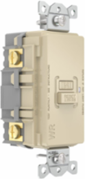 Heavy Duty, AUTOGUARD® Commercial Grade GFCI Receptacle, 20A 125V, Blank Face, Ivory