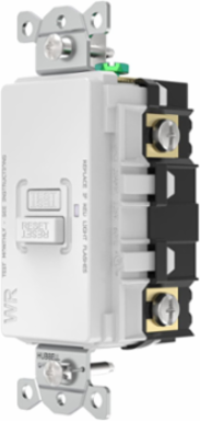 Heavy Duty, AUTOGUARD® Commercial Grade GFCI Receptacle, 20A 125V, Blank Face, White