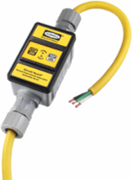 GFCI Portable Power Outlet, 30A 3-Phase 250V AC, 6' Cord, Yellow