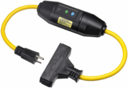 GFCI Line Cord, 15A 125V, 3 Conductors, 25 Ft, Yellow