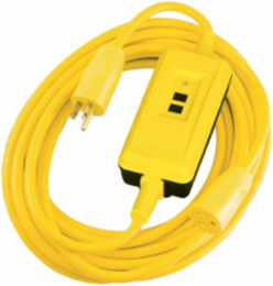 GFCI Line Cord, 15A, 120V AC, 100' Length, Manual Set