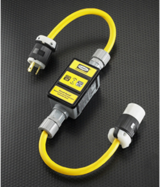 Portable GFCI 30A, 120V AC, 50' Cord, UL Type 4X