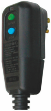 Portable GFCI Manual Set, 15A, Black, 120V, NEMA 5-15, Self-Test Functionality