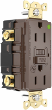 Fed Spec, Hospital Grade, 5-15R AUTOGUARD® Self-Testing, Self-Grounding GFCI