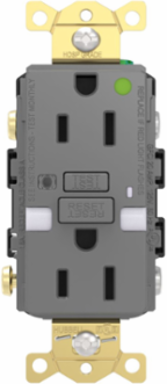Fed Spec, Hospital Grade, 5-15R AUTOGUARD® Self-Testing, Self-Grounding GFCI