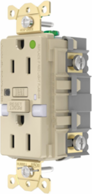 Fed Spec, Hospital Grade, 5-15R AUTOGUARD® Self-Testing, Self-Grounding GFCI