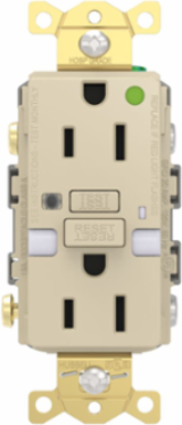 Fed Spec, Hospital Grade, 5-15R AUTOGUARD® Self-Testing, Self-Grounding GFCI