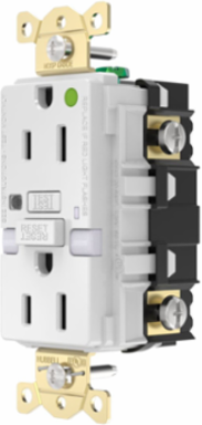 Fed Spec, Hospital Grade, 5-15R AUTOGUARD® Self-Testing, Self-Grounding GFCI