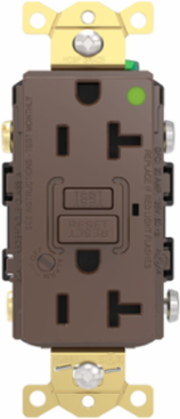 Fed Spec, Hospital Grade, 5-20R AUTOGUARD® Self-Testing, Self-Grounding GFCI