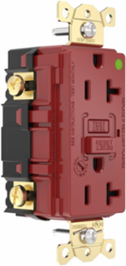 Fed Spec, Hospital Grade, 5-20R AUTOGUARD® Self-Testing, Self-Grounding GFCI