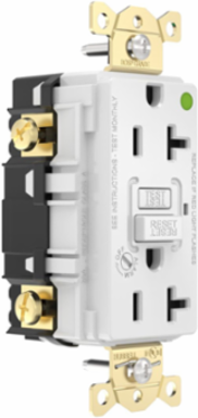 Fed Spec, Hospital Grade, 5-20R AUTOGUARD® Self-Testing, Self-Grounding GFCI