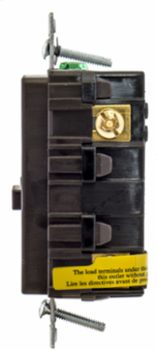 Ground Fault GFCI Receptacle 20A 125V 5-20R Brown