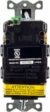Ground Fault GFCI Receptacle 20A 125V 5-20R Brown