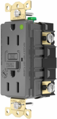 Fed Spec, Hospital Grade, 5-15R AUTOGUARD® Self-Testing, Self-Grounding GFCI