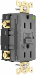 Fed Spec, Hospital Grade, 5-15R AUTOGUARD® Self-Testing, Self-Grounding GFCI