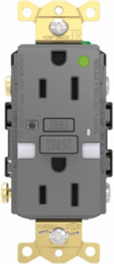 Fed Spec, Hospital Grade, 5-15R AUTOGUARD® Self-Testing, Self-Grounding GFCI