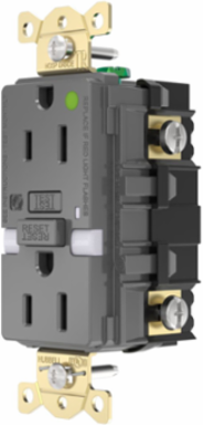 Fed Spec, Hospital Grade, 5-15R AUTOGUARD® Self-Testing, Self-Grounding GFCI