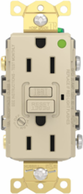 Fed Spec, Hospital Grade, 5-15R AUTOGUARD® Self-Testing, Self-Grounding GFCI