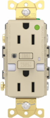 Fed Spec, Hospital Grade, 5-15R AUTOGUARD® Self-Testing, Self-Grounding GFCI