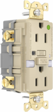 Fed Spec, Hospital Grade, 5-15R AUTOGUARD® Self-Testing, Self-Grounding GFCI