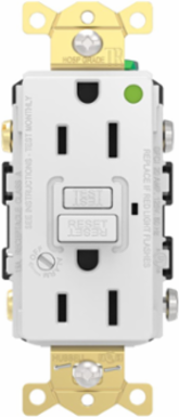 Fed Spec, Hospital Grade, 5-15R AUTOGUARD® Self-Testing, Self-Grounding GFCI