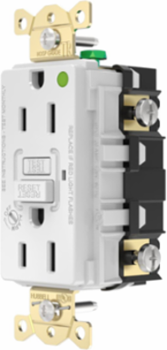 Fed Spec, Hospital Grade, 5-15R AUTOGUARD® Self-Testing, Self-Grounding GFCI