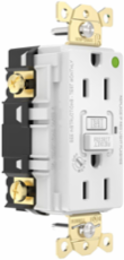 Fed Spec, Hospital Grade, 5-15R AUTOGUARD® Self-Testing, Self-Grounding GFCI