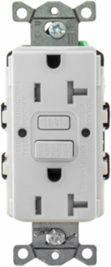 Commercial Tamper-Resistant GFCI Receptacle, 20A 125V, 5-20R