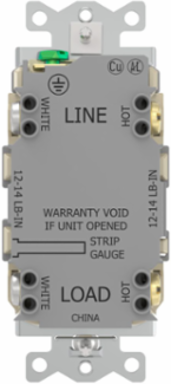 Spec Grade, 5-20R AUTOGUARD® Self-Testing, Self-Grounding GFCI