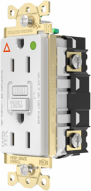 Fed Spec, Hospital Grade, 5-15R AUTOGUARD® Self-Testing, Self-Grounding GFCI
